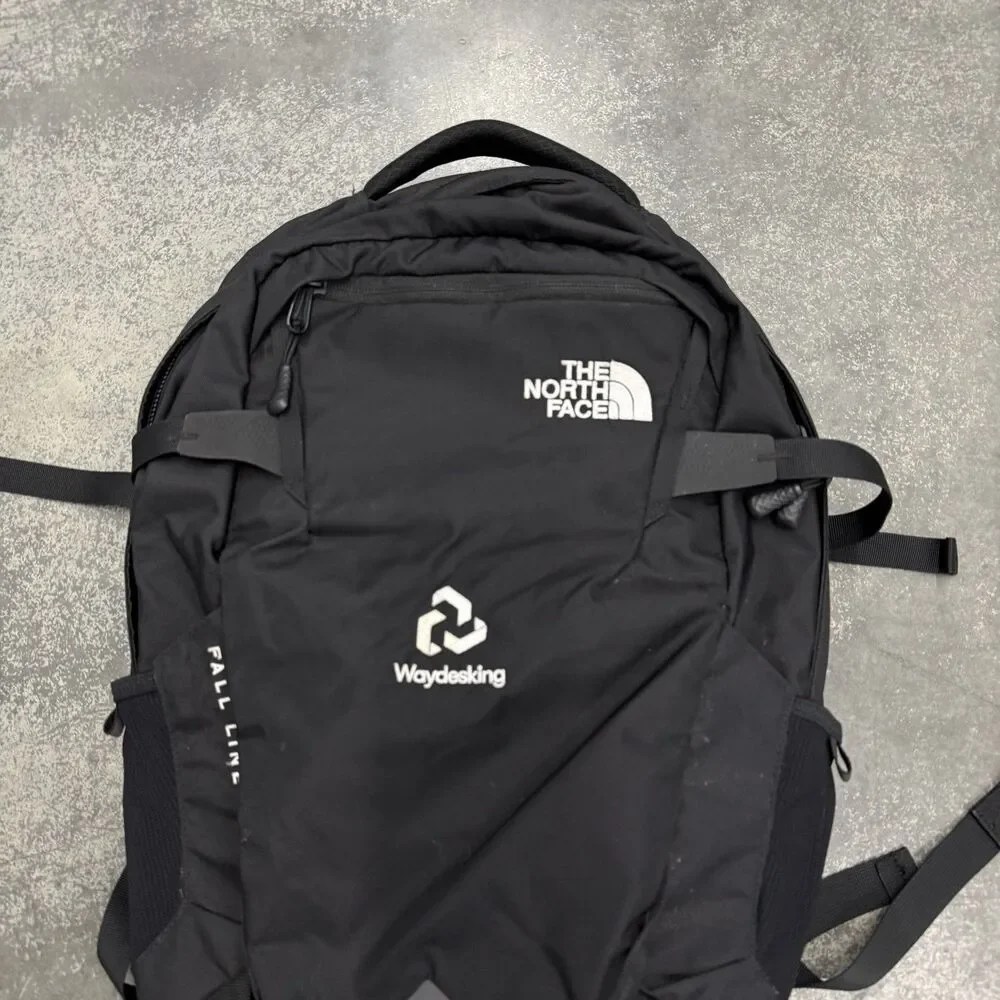 The North Face Fall Line Backpack Black School Travel Work - Company Logo